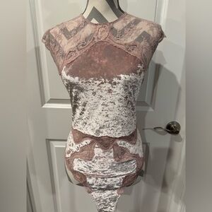 Victoria’s Secret Pink Velvet Thong Teddy